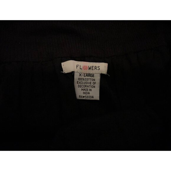 Flowers Floral/Womens/NWT Skirt/Puff Skirt/Stretch Black XL - Picture 14 of 15